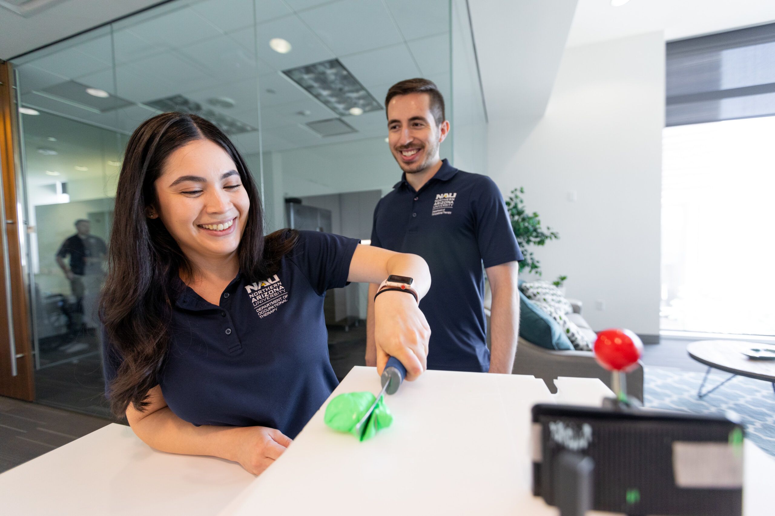 NAU student faculty and staff work at the Phoenix Biomedical campus.
