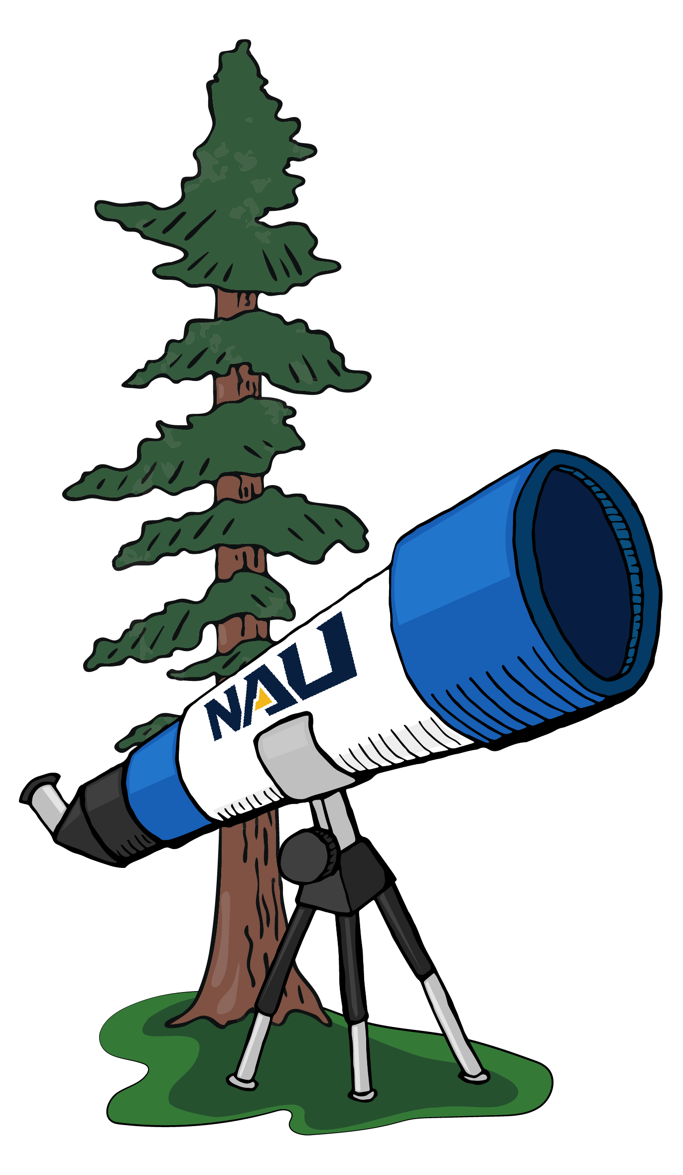 Illustration of telescope ponderosa.